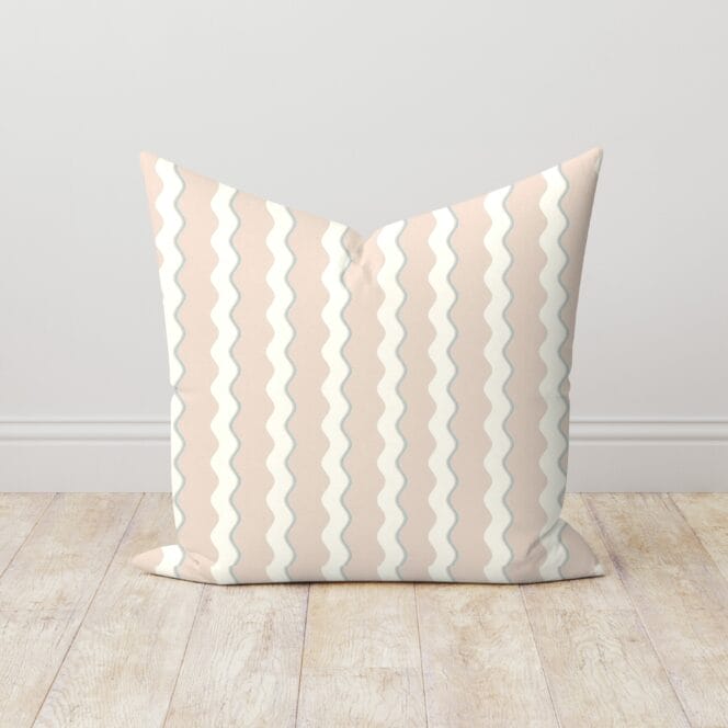 Woodchip & Magnolia Cari Wave Sand Linen Cushion Woodchip & Magnolia Cari Wave Sand Linen Cushion