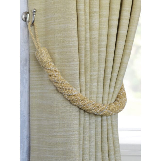 Laura Ashley Felton Rope Gold Tiebacks