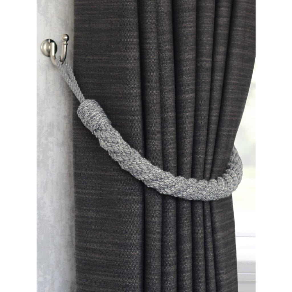 Laura Ashley Felton Rope Steel Tiebacks