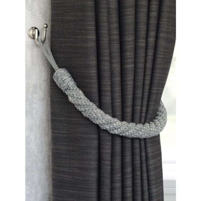 Laura Ashley Felton Rope Steel Tiebacks