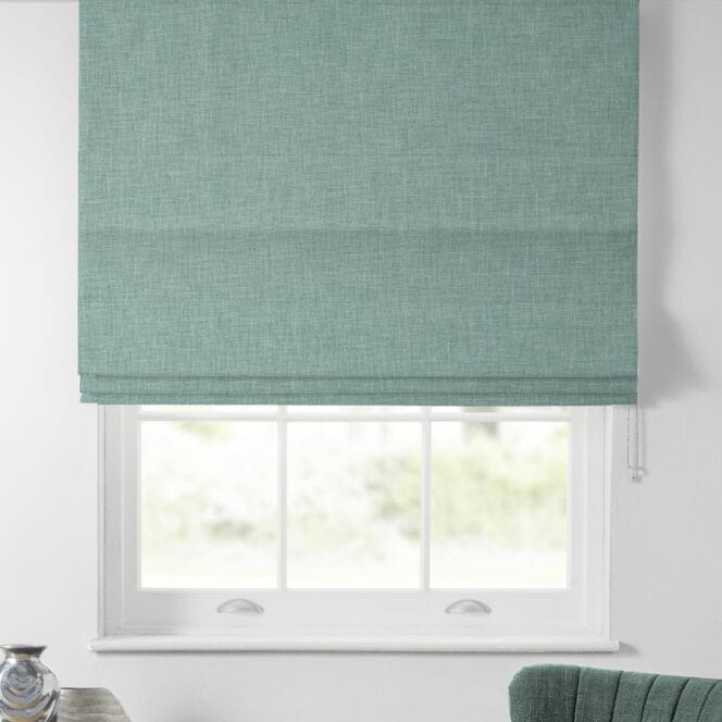 Oslo Aqua Roman Blind