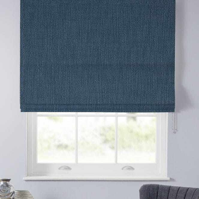 Rustic Larkspur Roman Blind