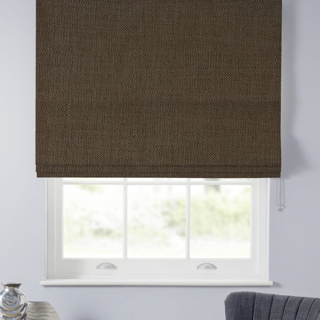Rustic Oak Roman Blind Rustic Oak Roman Blind