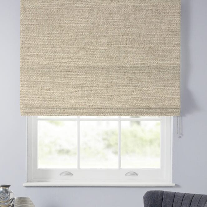Rustic Oatmeal Roman Blind