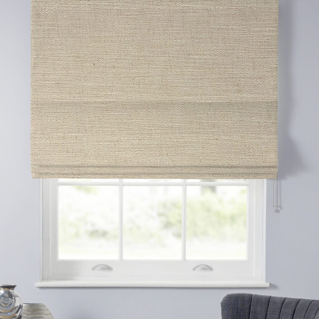 Rustic Oatmeal Roman Blind Rustic Oatmeal Roman Blind