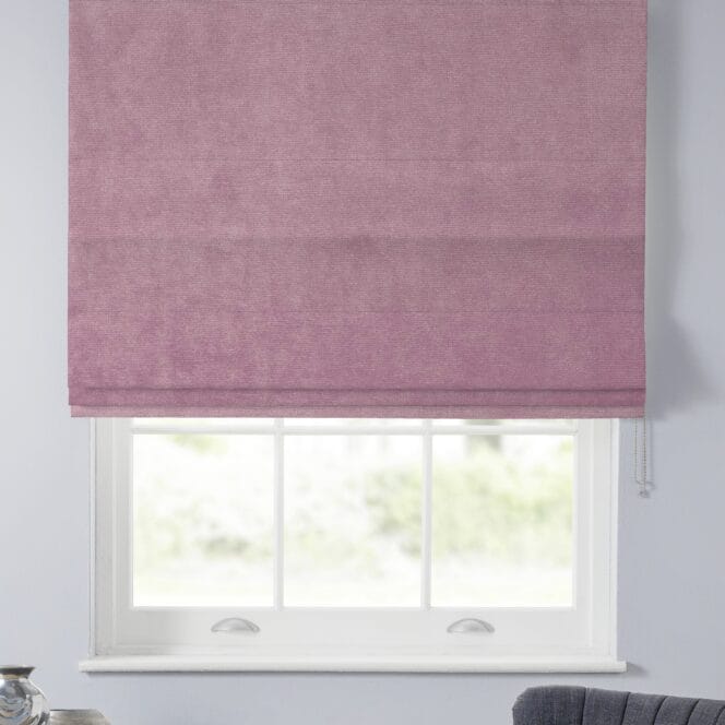Velour Orchid Roman Blind