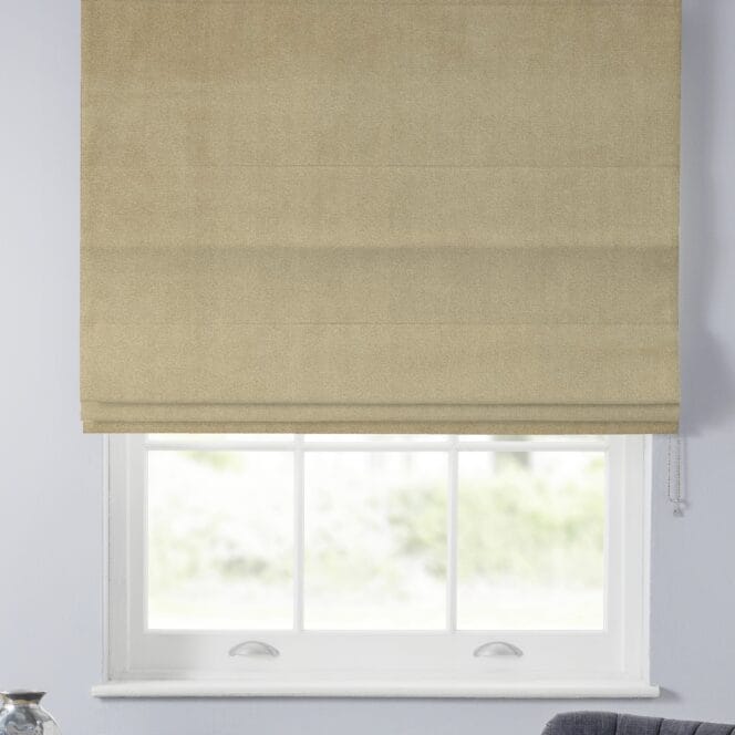 Velour Sandstone Roman Blind