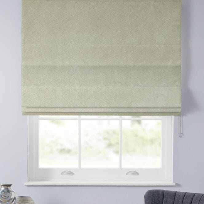 Velour Stone Roman Blind