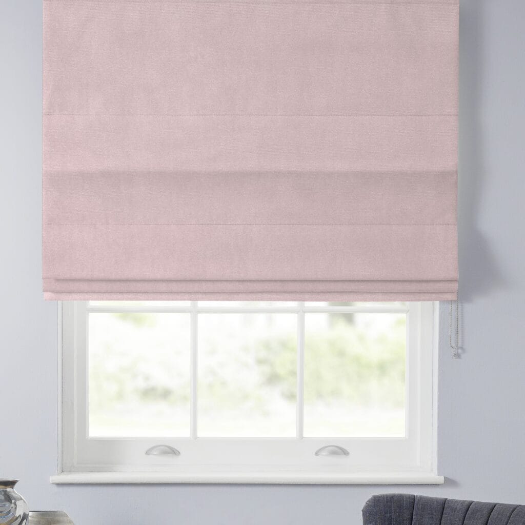 Velour Woodrose Roman Blind Velour Woodrose Roman Blind