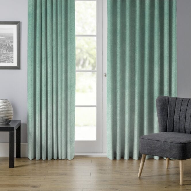 Velour Azure Curtains