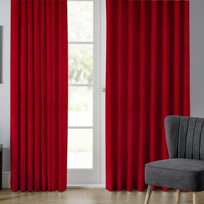 Velour Claret Curtains