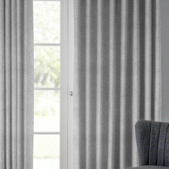 Velour Gunmetal Curtains