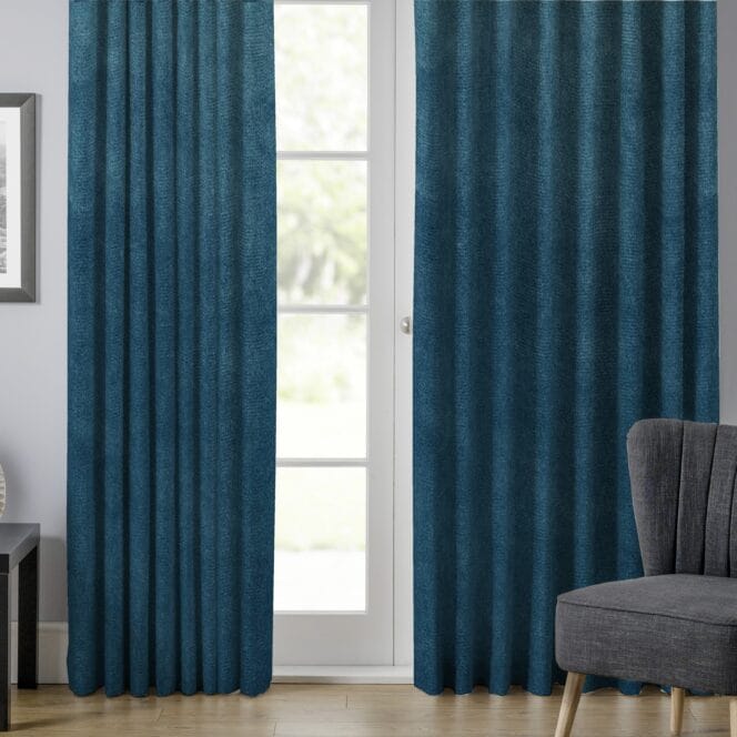 Velour Indigo Curtains