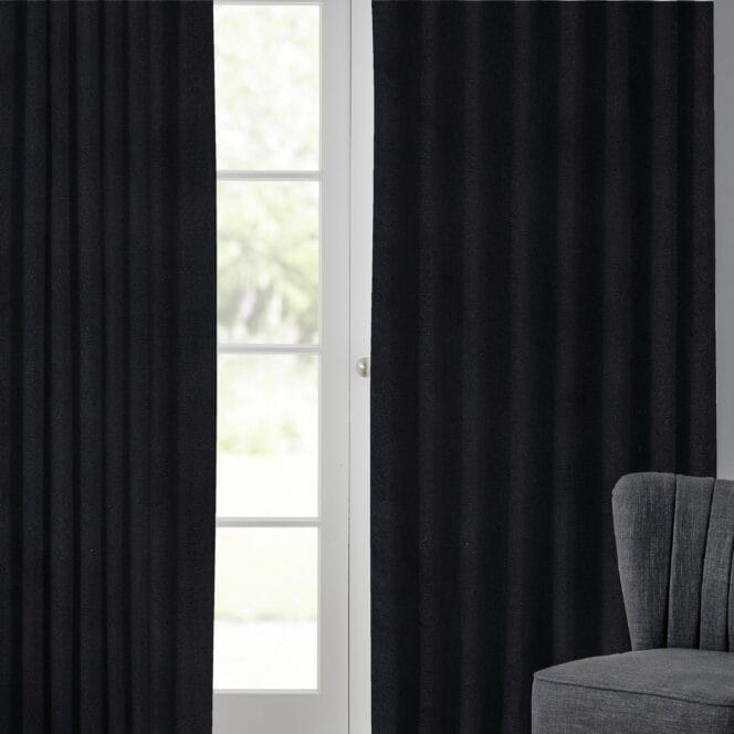 Velour Onyx Curtains
