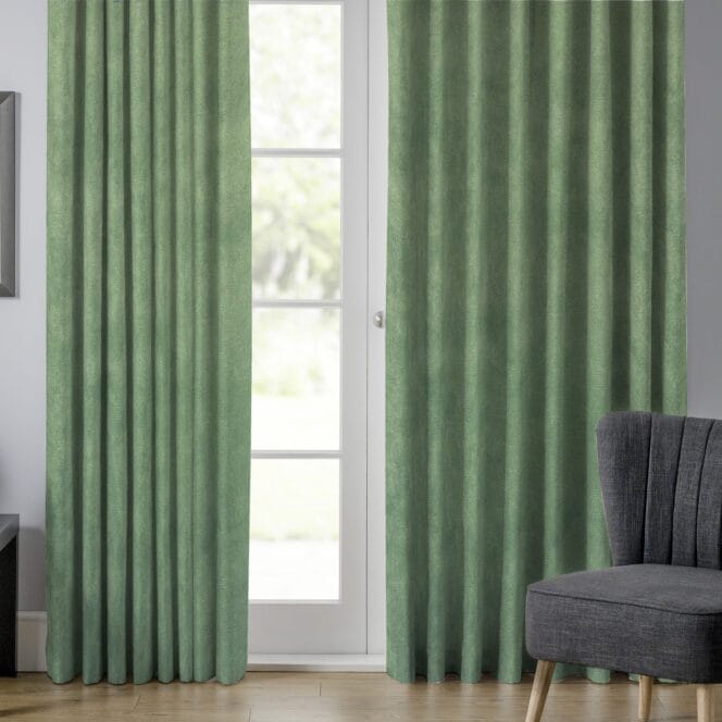 Velour Seafoam Curtains