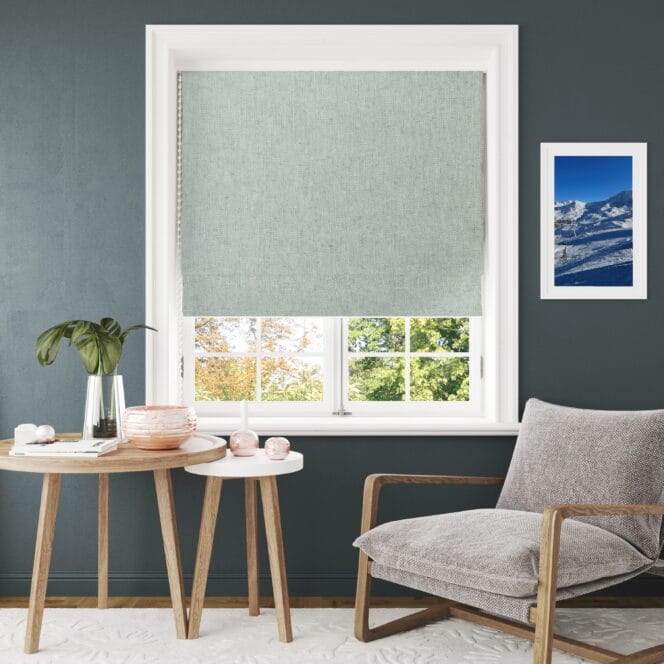 Sewing House Polly Evergreen Roman Blind
