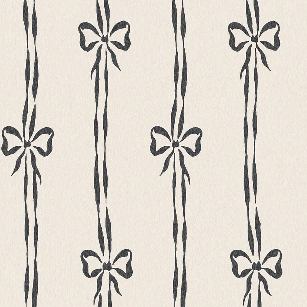 Woodchip & Magnolia Bow Peep Charcoal Linen Roman Blind Woodchip & Magnolia Bow Peep Charcoal Linen Roman Blind