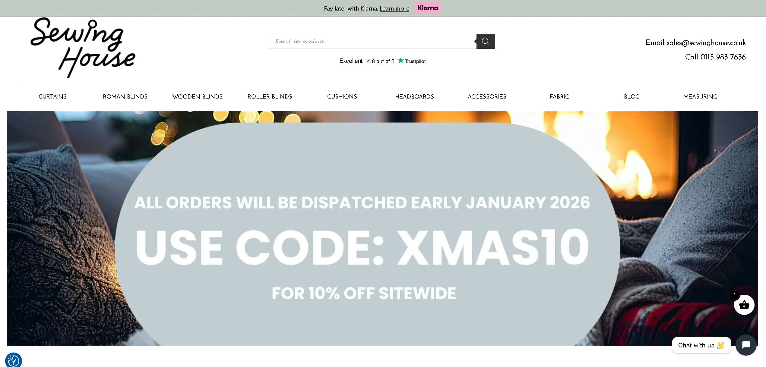 Sewing House Website Screenshot