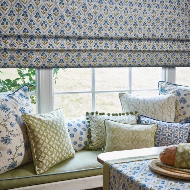 Chatsworth Cornflower Roman Blind