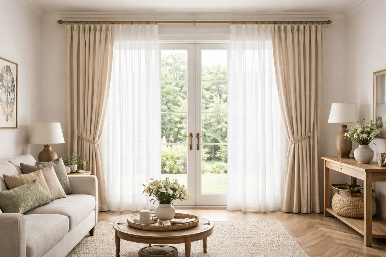 Layered Curtains for light control