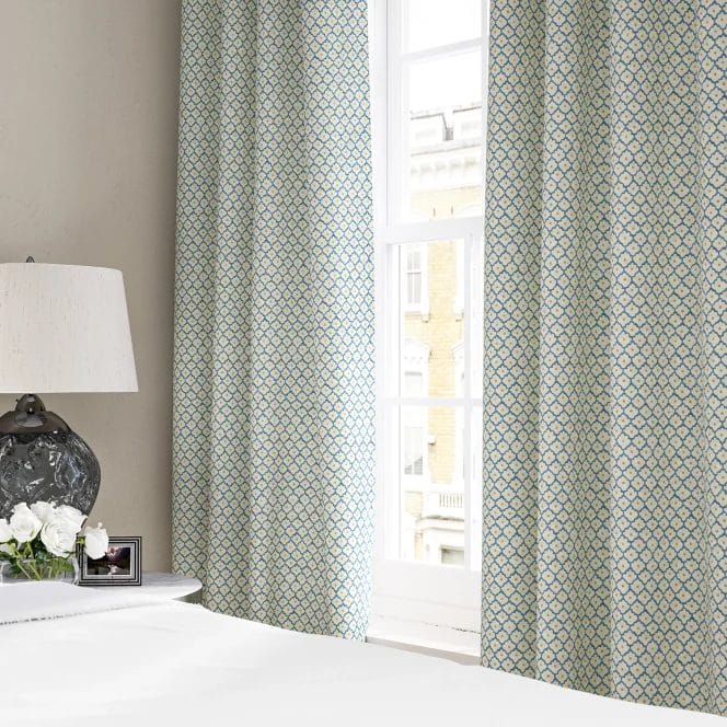 Linwood Buttons Lapis Curtains